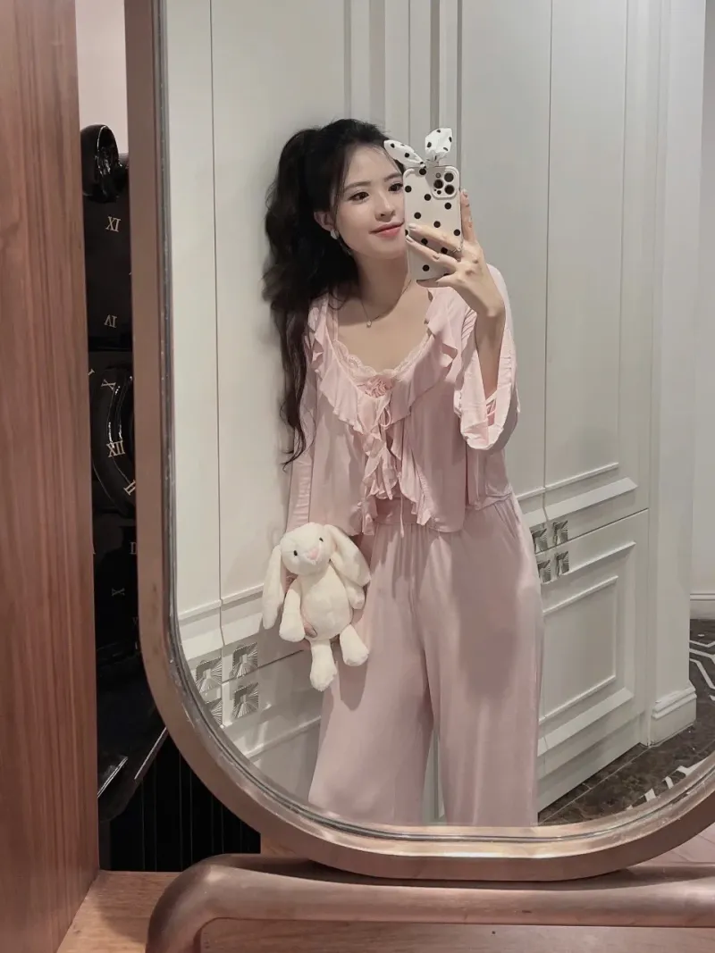 Set đồ mặc nhà 3 món bèo nhún – ảnh 2