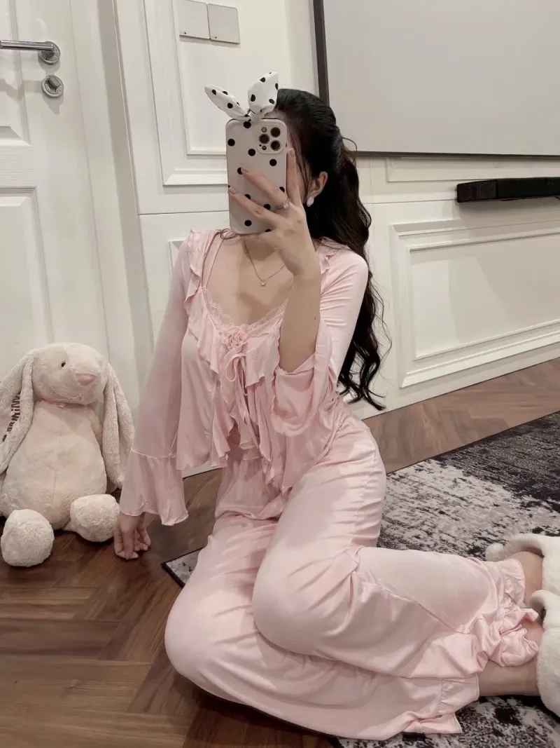 Set đồ mặc nhà 3 món bèo nhún – ảnh 4