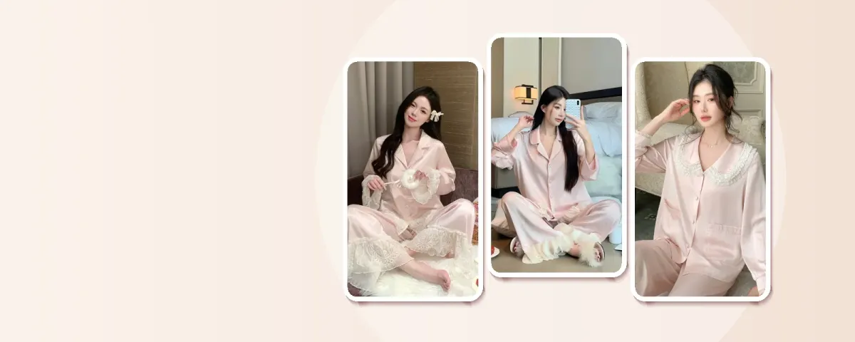 Bộ pijama lụa dài tay Sooya